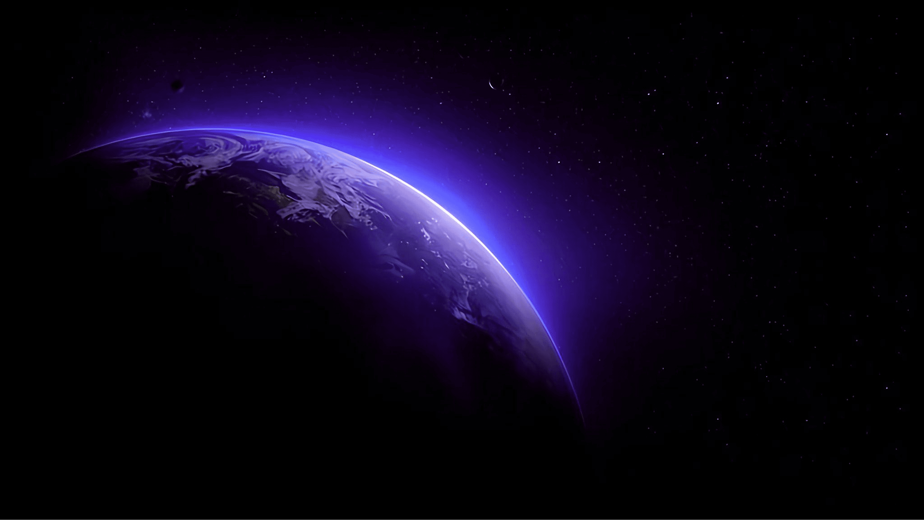 Earth Purple Moon Background